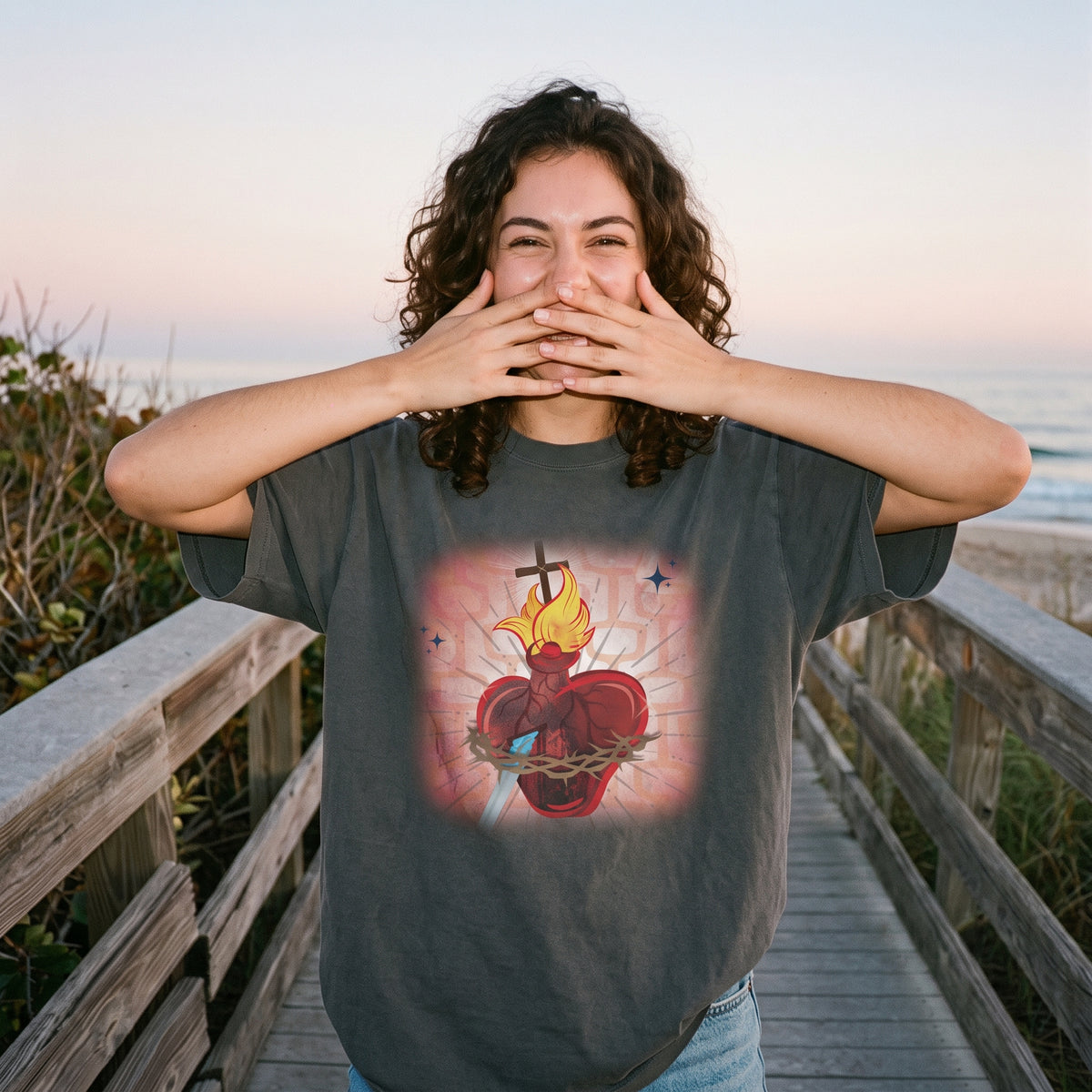 Sacred Heart of Jesus Classic Tee