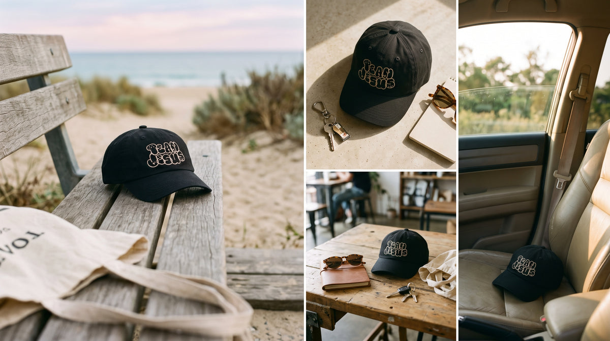 Team Jesus Retro Bubble Letter Dad Hat