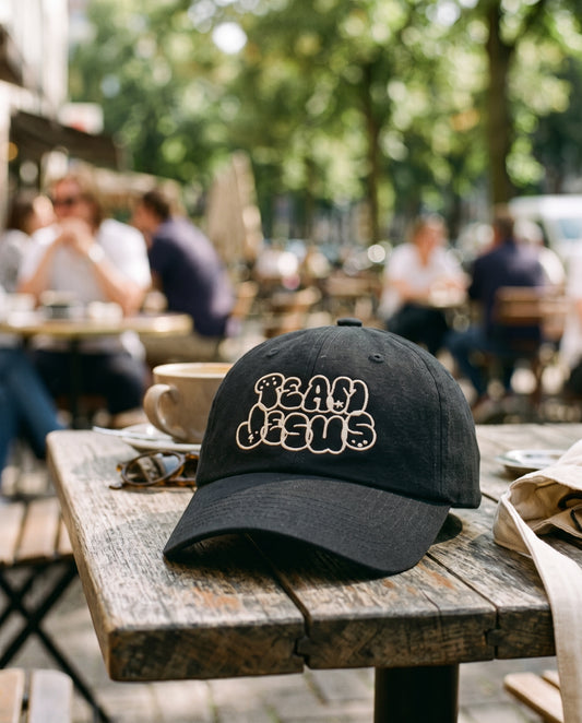 Team Jesus Retro Bubble Letter Dad Hat